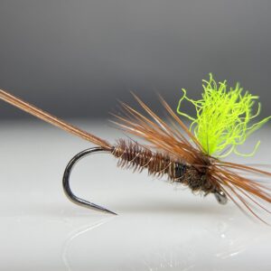 Pheasant Tail Parachute - Fl. Green Ind